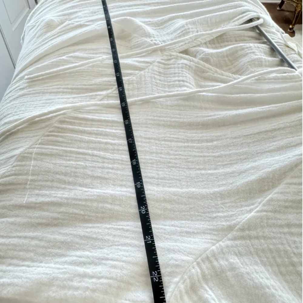 H & M White Gauze Maxi Dress L - Picture 16 of 16